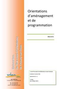 Projet d’Aménagement et de Développement Durables  Orientations d’aménagement et de programmation