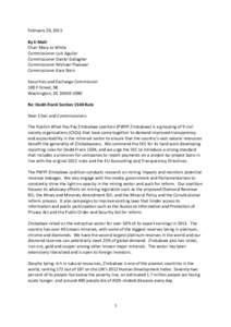 Extractive Industries Transparency Initiative / Zimbabwe / Murowa diamond mine / Rio Tinto Group / Marange diamond fields / Transparency / Dodd–Frank Wall Street Reform and Consumer Protection Act / Global Witness / Mining / Africa / Blood diamonds