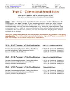 Bus / Thomas Built Buses / Columbia /  South Carolina / Transport / School bus / Student transport