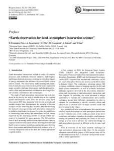 Biogeosciences, 10, 261–266, 2013 www.biogeosciences.netdoi:bg © Author(sCC Attribution 3.0 License.  Biogeosciences