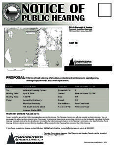 PROPOSAL: Fritz Cove Road widening of shoulders, embankment reinforcement, asphalt paving, drainage improvements, and culvert replacement. File No:  CSP2014 0004 