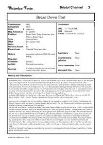 Geography of England / Coastal artillery / Brean Down Fort / Iron Age Britain / Brean Down / Brean / Steep Holm / Directorate of Miscellaneous Weapons Development / Caponier / Somerset / Counties of England / Palmerston Forts