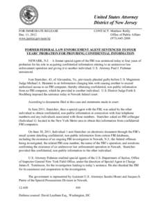 United States Attorney  District of New Jersey FOR IMMEDIATE RELEASE Dec. 11, 2012