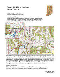 Orangeville / Rise at Orangeville / Geography of Indiana / Indiana / Lost River