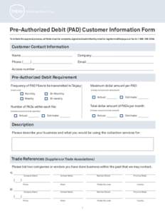 TelPay / Payment systems / Direct debit