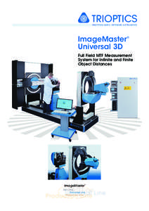 ImageMaster Universal 3D ®  Full Field MTF Measurement