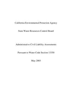 Taxation in the United States / Government / Criminal law / Strict liability / California State Water Resources Control Board