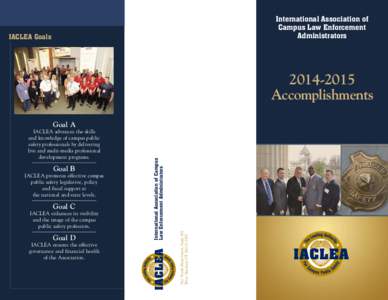 International Association of Campus Law Enforcement Administrators IACLEA Goals
