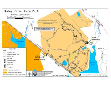 The trails at Haley Farm State Park are non-motorized multi-use. 12  )