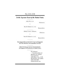 Nos[removed], [removed]In the Supreme Court of the United States __________  John Nix, et al.