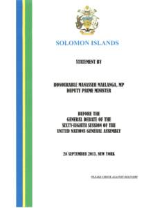 Member states of the Commonwealth of Nations / Member states of the United Nations / Political geography / Earth / Solomon Islands / Pacific Islands Forum / Kiribati / International Renewable Energy Agency / Outline of the Solomon Islands / Oceania / Island countries / Least developed countries