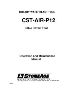 ROTARY WATERBLAST TOOL  CST-AIR-P12