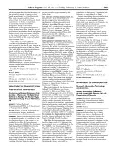 Federal Register / Vol. 71, No[removed]Friday, February 3, [removed]Notices a form as prescribed by the Secretary, of the sponsor’s intent to apply for the funds apportioned to it (entitlements). This notice applies only t