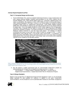 Chelsea Heights Neighborhood Plan Task 1.0 Conceptual Design and Surveying a. Review 2008 Master Plan, previously adopted redevelopment plans or urban renewal plans and other relevant planning studies, including recommen