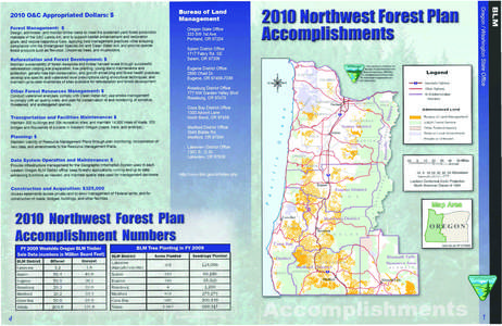 2010 Northwest Forest Plan Accomplishment Report