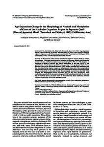 PL-ISSNprint),ISSN1734-9168(online) Ó InstituteofSystematicsandEvolutionofAnimals,PAS,Kraków,2014 FoliaBiologica(Kraków),vol),No4 doi:fb62_4.293