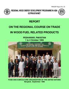 RWEDP Report No. 25  REGIONAL WOOD ENERGY DEVELOPMENT PROGRAMME IN ASIA GCP/RAS/154/NET  REPORT