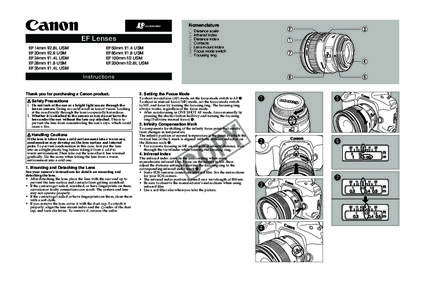 Canon EF 100mm lens / Canon EF lens mount / Camera lens / Canon L lens