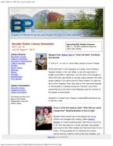 email : Webview : BPL Now: Teaser (in this issue)