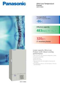Ultra-Low Temperature Freezer MDF-U5386S Temperature (Ambient temperature 30℃)