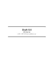 Draft 0.4 RPG Rule Set c