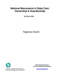 National Monuments in State Care: Ownership & Guardianship 4th March 2009