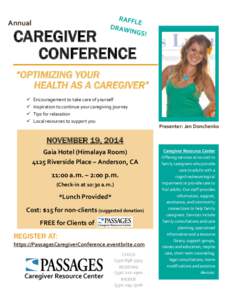 0  Annual CAREGIVER CONFERENCE