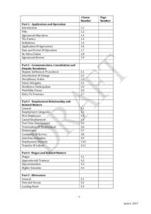   Part	
  1	
  -­	
  Application	
  and	
  Operation	
   Introduction	
   Title	
   Agreement	
  Objectives	
   The	
  Parties	
  