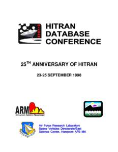 25  TH ANNIVERSARY OF HITRAN[removed]SEPTEMBER 1998