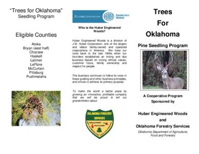 “Trees for Oklahoma”  Trees Seedling Program