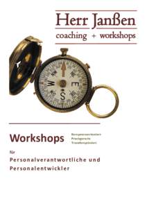 Herr Janßen coaching Workshops  +