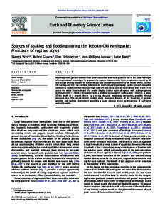 Earth and Planetary Science Letters 333–[removed]–100  Contents lists available at SciVerse ScienceDirect Earth and Planetary Science Letters journal homepage: www.elsevier.com/locate/epsl