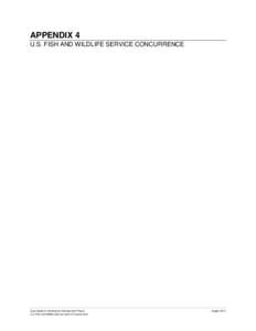 APPENDIX 4 U.S. FISH AND WILDLIFE SERVICE CONCURRENCE Casa Diablo IV Geothermal Development Project U.S. Fish and Wildlife Service Letter of Concurrence