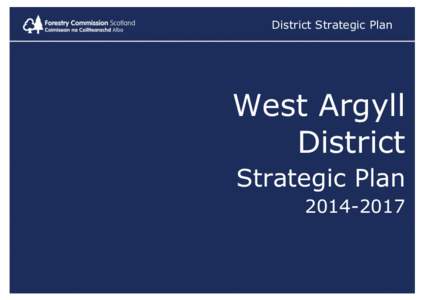 District Strategic Plan  West Argyll District Strategic Plan