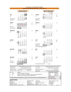 San Mateo Union High School District Adult School Calendar[removed]Fiscal Year 15 Summer- Fall 2014 M  T