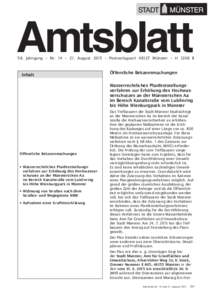 Amtsblatt Nr. 14 vom 21. August 2015