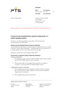 DECISION  Spectrum Department Date