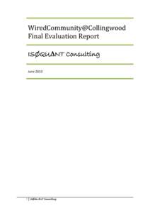 WiredCommunity@Collingwood                       Final Evaluation Report