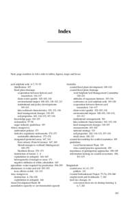 Index  Note: page numbers in italics refer to tables, ﬁgures, maps and boxes acid sulphate soils 6–7, 51–52 distribution 115