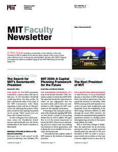 MIT Faculty Newsletter Vol. XXIV No. 4, March/April 2012