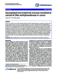 Epigenetics / Proteins / DNA / Gene expression / DNA methyltransferase / DNA methylation / DNMT1 / DNMT3A / DNMT3B / Biology / Genetics / Transcription factors