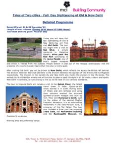 T-5 Tales of Two cities - Full  Day Sightseeing of Old & New Delhi