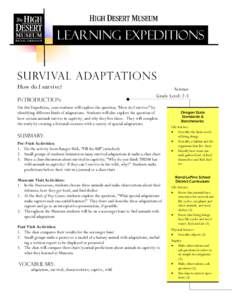 2-3 Survival Adaptations 8-07