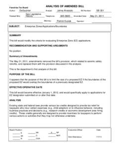 Enterprise Zones/Applications/Boundaries