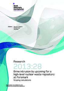 Brine intrusion by upconing for a high-level nuclear waste repository at Forsmark