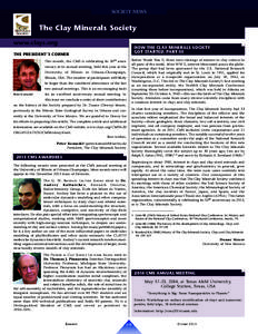 Sediments / Geophysics / Clay / Soil / Elements: An International Magazine of Mineralogy /  Geochemistry /  and Petrology / Mineralogical Society of America / Phyllosilicates / Geology / Ceramic materials