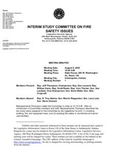 Members Rep. Jeff Thompson, Chairperson Rep. Dan Leonard Rep. William Davis Rep. R. Tiny Adams Rep. Scott Reske