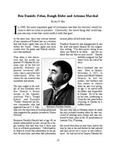 Arizona / Alexander Oswald Brodie / Marshal / David King Udall / United States Marshals Service / Alvord / History of the United States / American Civil War / The Church of Jesus Christ of Latter-day Saints / American Old West / Arizona Rangers