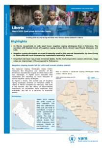WFP/Rein Skullerud  Fighting hunger worldwide Bulletin spécial mVAM #6: novembre mVAM bulletin #16: March