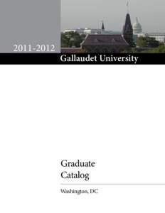 2011 Gallaudet University Organizational Chart